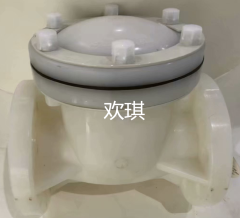 PVDF旋啟式止回閥_PVDF橫式止回閥_歡琪塑膠